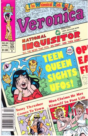 Veronica 20 (Newsstand) published by Archie with cover art by Dan Parent