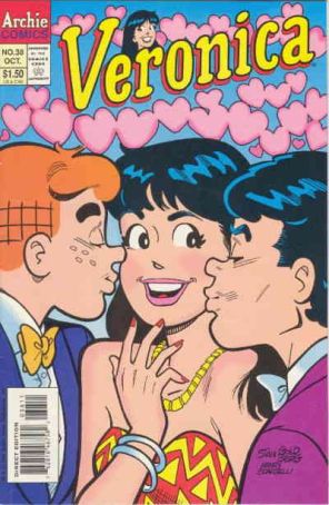 Veronica 38 published by Archie with cover art by Stan Goldberg