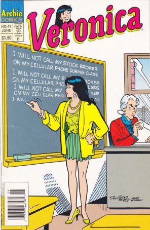 Veronica 43 (Newsstand) published by Archie with cover art by Stan Goldberg