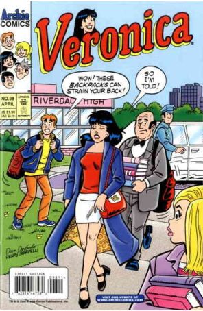 Veronica 98 published by Archie with cover art by Dan DeCarlo