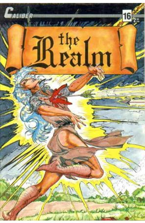 Realm (Vol. 1) 16 published by Caliber with cover art by John Dennis