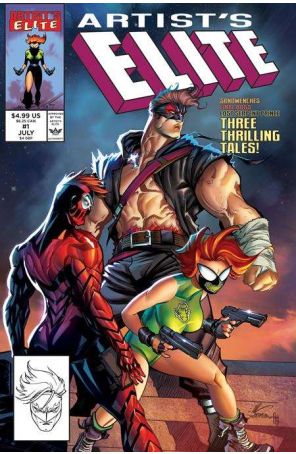 Artist's Elite Presents 1A published by Artist Elite with cover art by Ale Garza, Mostafa Moussa, and Ceci de la Cruz