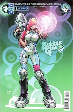 Bubblegun (Vol. 1) 1B published by Aspen with cover art by Mike Bowden