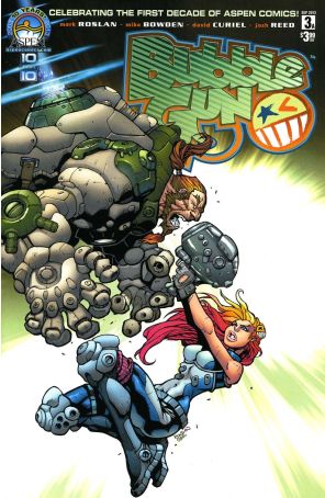 Bubblegun (Vol. 1) 3A published by Aspen with cover art by Mike Bowden
