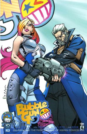 Bubblegun (Vol. 1) 4D published by Aspen with cover art by Vincenzo Cucca