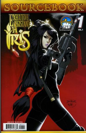 Executive Assistant: Iris: Sourcebook 1 published by Aspen with cover art by Joe Benitez