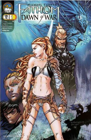 Fathom: Dawn of War (Michael Turner's) 1A published by Aspen with cover art by Talent Caldwell