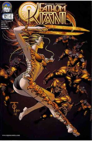 Fathom: Kiani (Michael Turner's) 4A published by Aspen with cover art by Marcus To