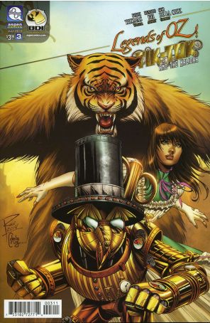 Legends Of Oz: Tik-Tok and the Kalidah 3A published by Aspen with cover art by Renato Rei