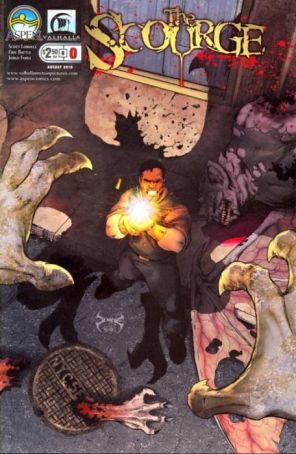 The Scourge 0B published by Aspen with cover art by Joe Benitez