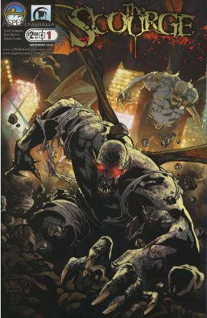 The Scourge 1B published by Aspen with cover art by Micah Gunnell
