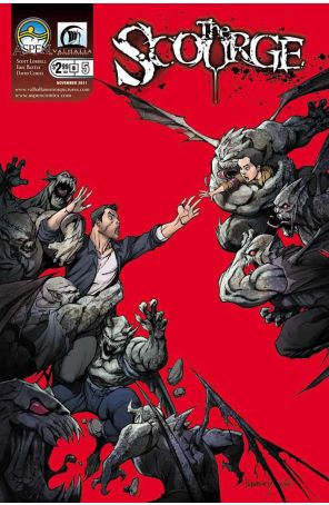 The Scourge 5B published by Aspen with cover art by Alé Garza