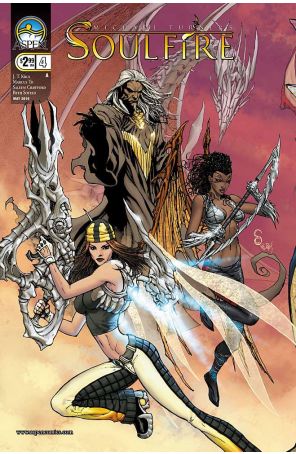 Soulfire (Michael Turner's ,Vol. 2) 4A published by Aspen with cover art by Scott Clark