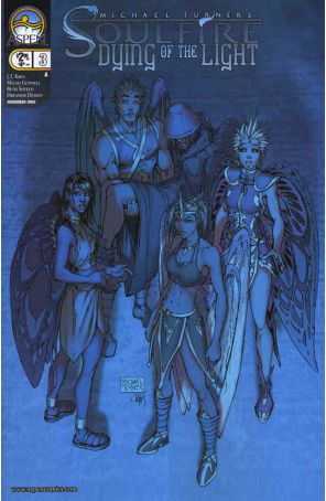Soulfire: Dying of the Light (Michael Turner's) 3A published by Aspen with cover art by Michael Turner and Peter Steigerwald