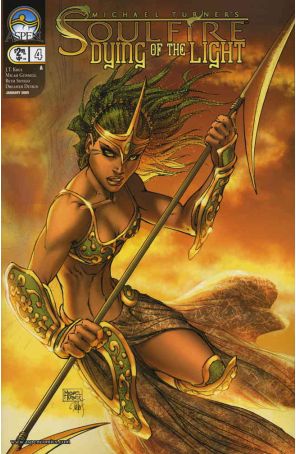Soulfire: Dying of the Light (Michael Turner's) 4A published by Aspen with cover art by Michael Turner and Peter Steigerwald