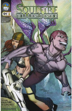 Soulfire: New World Order (Michael Turner's) 2B published by Aspen with cover art by Talent Caldwell, Jason Gorder, and Beth Sotelo