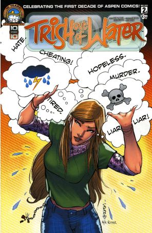 Trish Out of Water (Vol. 1) 2A published by Aspen with cover art by Giuseppe Cafaro