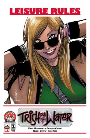Trish Out of Water (Vol. 1) 3A published by Aspen with cover art by Giuseppe Cafaro