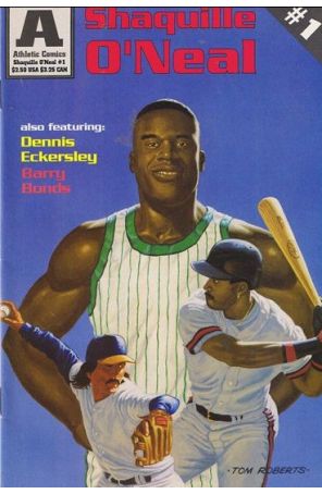 Shaquille O'Neal 1 published by Athletic with cover art by Tom Roberts