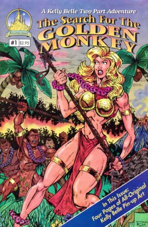 Adventures of Kelly Belle: Search for the Golden Monkey 1 published by Atlantis with cover art by Rob Ewing