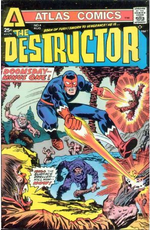 The Destructor 4 published by Atlas with cover art by Larry Lieber