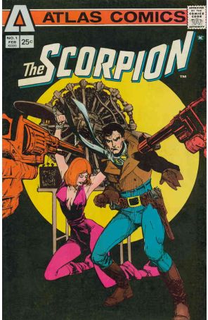 The Scorpion 1 published by Atlas with cover art by Howard Chaykin