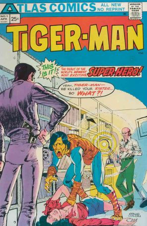 Tigerman 1 published by Atlas with cover art by Ernie Colón