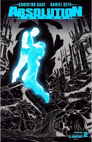 Absolution: Rubicon 2D published by Avatar with cover art by Daniel Gete