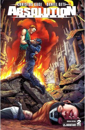 Absolution: Rubicon 2 published by Avatar with cover art by Daniel Gete