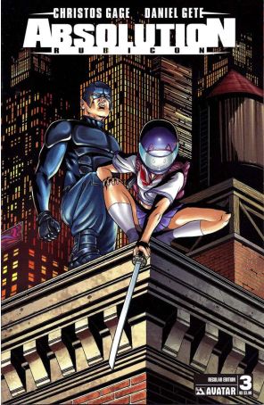 Absolution: Rubicon 3 published by Avatar with cover art by Daniel Gete