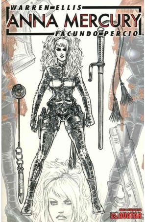 Anna Mercury 2D published by Avatar with cover art by Juan Jose Ryp