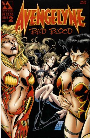 Avengelyne: Bad Blood 2A published by Avatar with cover art by Matt Haley