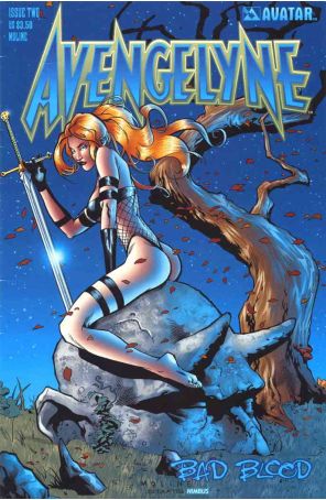 Avengelyne: Bad Blood 2B published by Avatar with cover art by Karl Moline