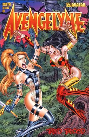 Avengelyne: Bad Blood 2 published by Avatar with cover art by Al Rio