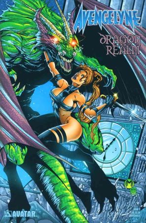 Avengelyne: Dragon Realm 2D published by Avatar with cover art by Marat Mychaels