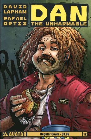 Dan the Unharmable 12 published by Avatar with cover art by Rafael Ortiz