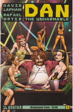 Dan the Unharmable 5A published by Avatar with cover art by Rafael Ortiz