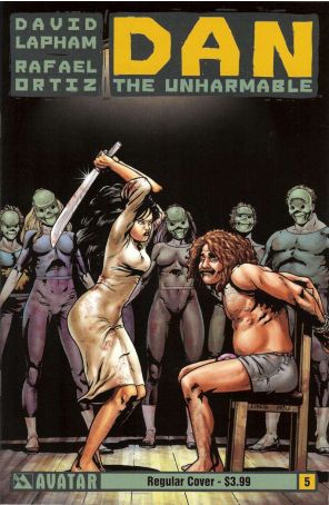 Dan the Unharmable 5 published by Avatar with cover art by Rafael Ortiz