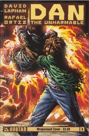 Dan the Unharmable 9A published by Avatar with cover art by Rafael Ortiz