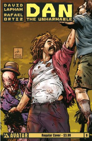 Dan the Unharmable 9 published by Avatar with cover art by Rafael Ortiz