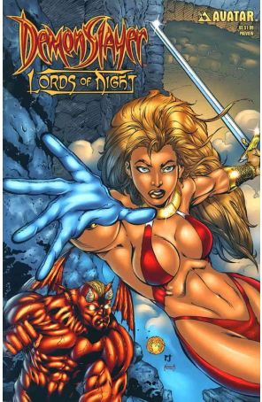 Demonslayer: Lords of Night Ashcan 1 published by Avatar with cover art by Marat Mychaels