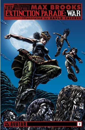 The Extinction Parade War 2 published by Avatar with cover art by Raúlo Cáceres