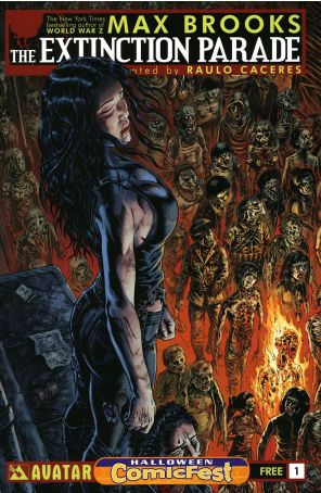 The Extinction Parade 1 (2nd) published by Avatar with cover art by Raúlo Cáceres