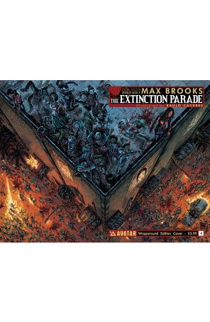 The Extinction Parade 4A published by Avatar with cover art by Raúlo Cáceres