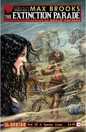 The Extinction Parade 4B published by Avatar with cover art by Raúlo Cáceres