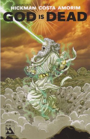 God Is Dead 1A published by Avatar with cover art by Jacen Burrows