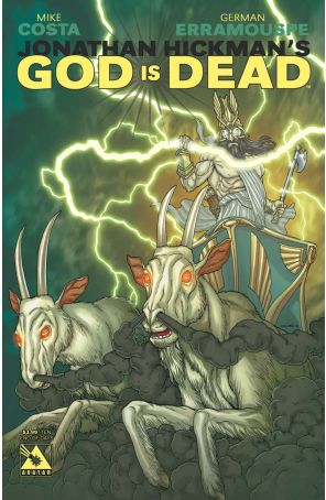 God Is Dead 10A published by Avatar with cover art by Jacen Burrows