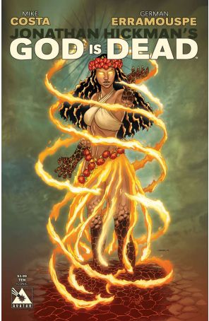 God Is Dead 10B published by Avatar with cover art by Jacen Burrows