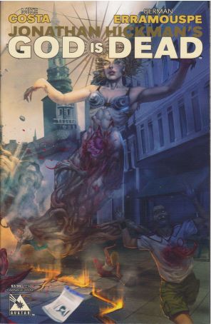 God Is Dead 10C published by Avatar with cover art by German Nobile
