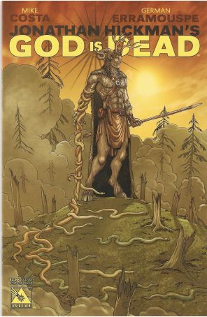 God Is Dead 11A published by Avatar with cover art by Jacen Burrows